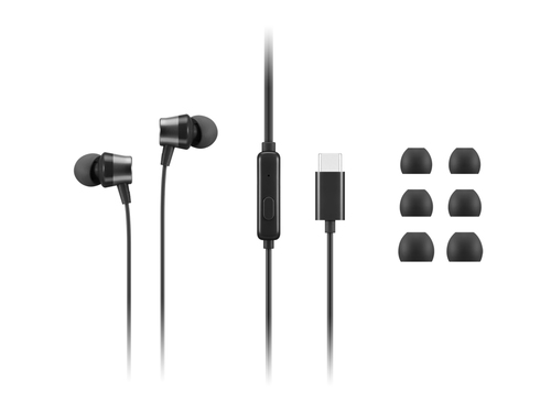 4XD1J77351 Lenovo 4XD1J77351 Audífono Y Auriculare Auriculares Alámbrico Intra Auditivo Oficina/Centro De Llamadas USB Tipo C Negro 4XD1J77351