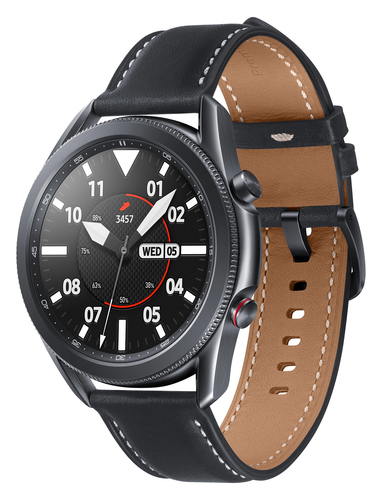 Samsung Galaxy Watch3 3,56 cm (1.4") OLED 45 mm Цифровой 360 x 360 пикселей Сенсорный экран Черный Wi-Fi GPS (спутниковый)