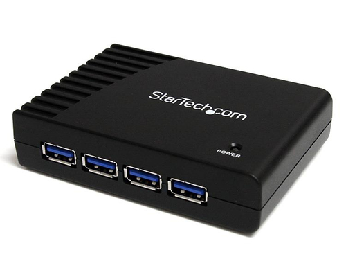 StarTech.com 4-Port USB 3.0 SuperSpeed Hub with Power Adapter - Portable Multiport USB-A Dock IT Pro - USB Port Expansion Hub