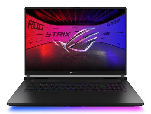 ASUS ROG Strix SCAR 18 G835LXG-TQ328W Intel Core Ultra 9 290HX Plus Ноутбук 45,7 cm (18") 4K Ultra HD 128 GB DDR5-SDRAM 8 TB Твердотельный накопитель (SSD) NVIDIA GeForce RTX 5090 Wi-Fi 7 (802.11be) Windows 11 Home Черный QWERTZ Немецкий