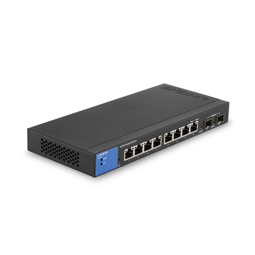 Linksys LGS310C Управляемый L3 Gigabit Ethernet (10/100/1000) Черный, Синий