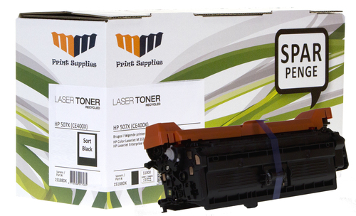MM Black Laser Toner - HP 507X (CE400X) - For HP Color LaserJet Enterprise 500 / 551 – image 2
