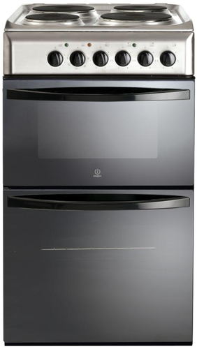 Indesit KD3E1MG cooker Freestanding cooker Electric Gas Stainless steel