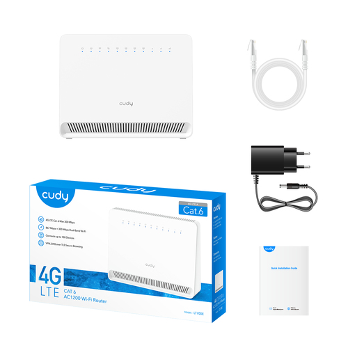 Cudy AC1200 Wi-Fi 4G LTE-Cat6 Gigabit Router LT700V mesh router, afbeelding 6