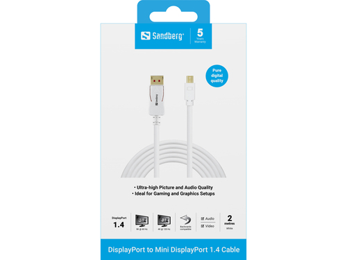 Sandberg 509-17 - DisplayPort naar Mini DisplayPort kabel, afbeelding 2