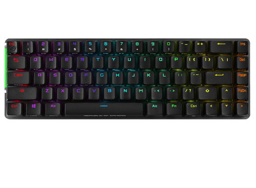ASUS M601 ROG FALCHION/BN/US клавиатура Игровой Радиочастотный беспроводной + USB QWERTY Американский английский Черный, Серый