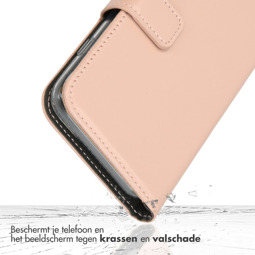 Selencia Echt Lederen Bookcase Samsung Galaxy S24 FE - Dusty Pink, afbeelding 4