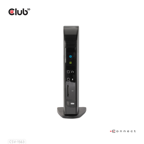 CLUB3D USB Gen2(10G) Type-C Triple 4K60Hz Display(HDMI/DP) Docking Station PD Charging with 135 Watt PS – image 5