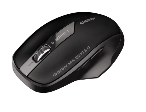 CHERRY MW 2310 2.0 Wireless Mouse, Black, USB. Form factor: Ambidextrous. Movement detection technology: Optical, Device i