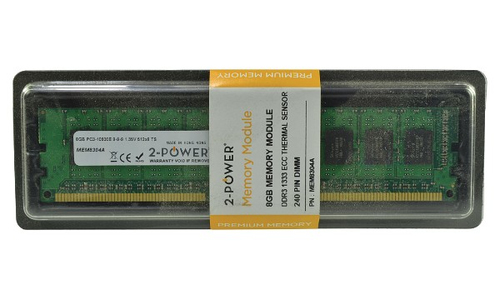 2-Power 2P-03X3809 mälumoodul 8 GB 1 x 8 GB DDR3 1333 MHz ECC