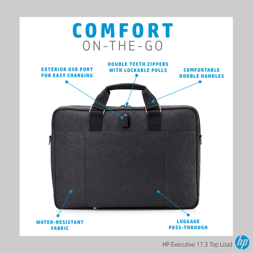 Datos del producto HP Executive 17.3 Top Load maletín para laptop 43,9 cm ( 17.3\