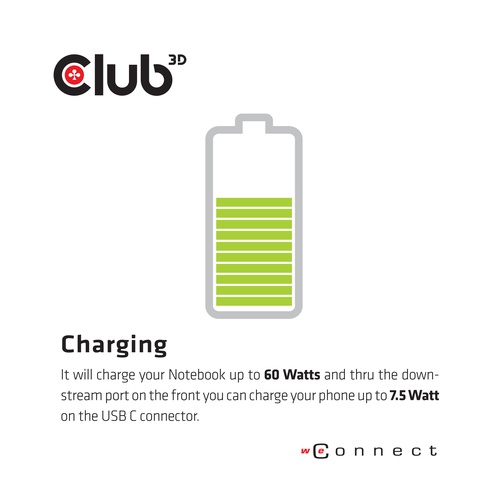 Club 3D USB C 3.2 Gen1 Universal Triple 4K Charging Dock dockingstation, afbeelding 10