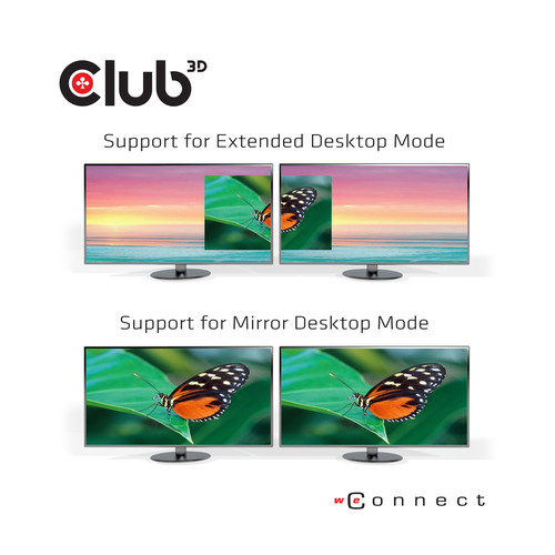 Club 3D USB C 3.2 Gen1 Universal Triple 4K Charging Dock dockingstation, afbeelding 9