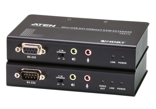 Extensor KVM HDBaseT DVI USB formato compacto 1920 x 1200 a 100m CE611 - Aten