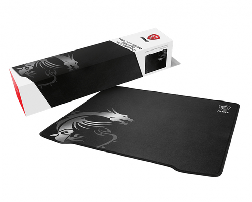 MSI 72970 pelės kilimėlis Žaidimo pelės padėkliukas Juoda, Balta