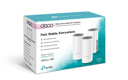TP-Link Deco E4 3-Pack - AC1200 Wi-Fi Mesh Router, Seamless Coverage Up to 4000 Sq Ft, No Dead Zones - image 5
