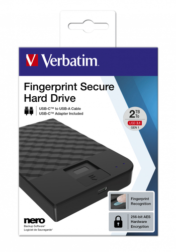 Verbatim Fingerprint Secure Hard Drive 2TB - image 3