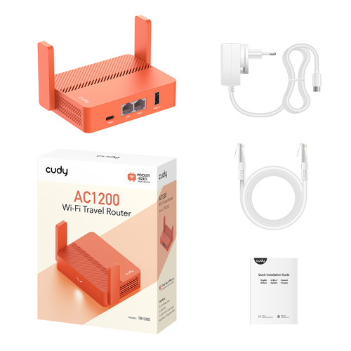 Cudy AC1200 Wireless Mini VPN router met USB mesh router, afbeelding 4