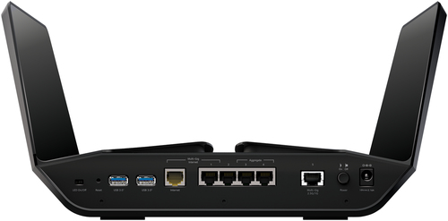 NETGEAR RAX200 Router sem Fios TRI-BAND (2,4 GHZ / 5 GHZ / 5 Ghz) Gigabit Ethernet Preto