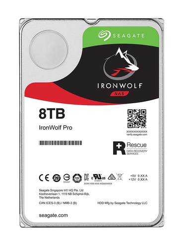 Seagate IronWolf Pro ST8000NE001. Tamanho do disco rígido: 3.5", Capacidade do Disco Rígido: 8000 GB, Velocidade do disco 