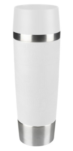 EMSA TRAVEL MUG GRANDE 0,5 ml Nerūdijančiojo plieno, Balta Nerūdijančiojo plieno