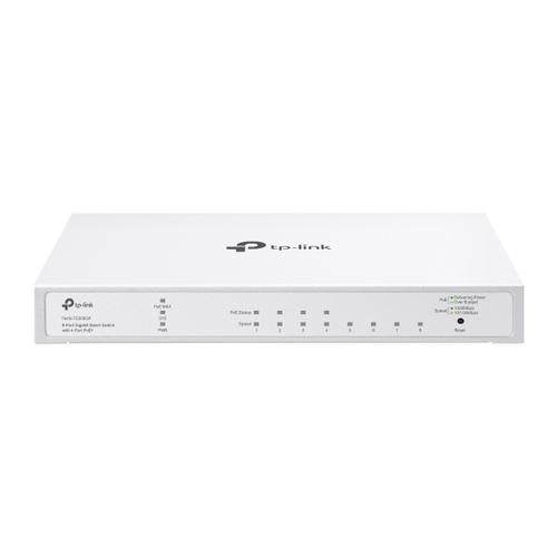 TP-Link FESTA FS308GP сетевой коммутатор Управляемый Gigabit Ethernet (10/100/1000) Питание по Ethernet (PoE) Белый