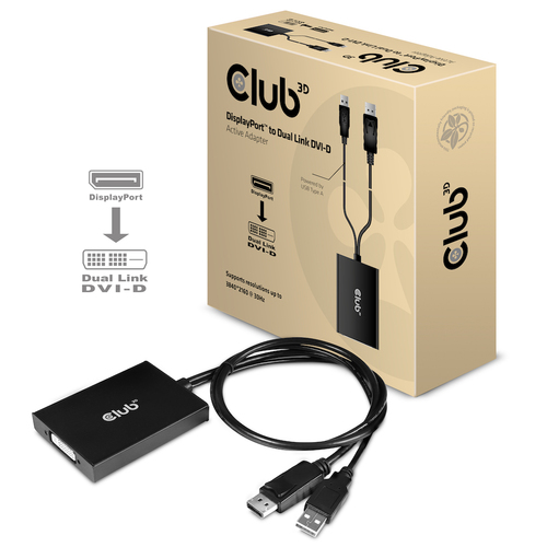 Club 3D DisplayPort to Dual Link DVI-I Active Adapter, afbeelding 2