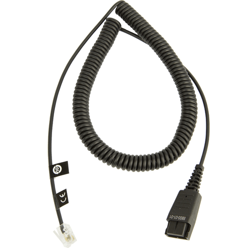 Jabra - Cable para auriculares - Desconexión rápida a RJ-10 macho - 2 m - 8800-01-01