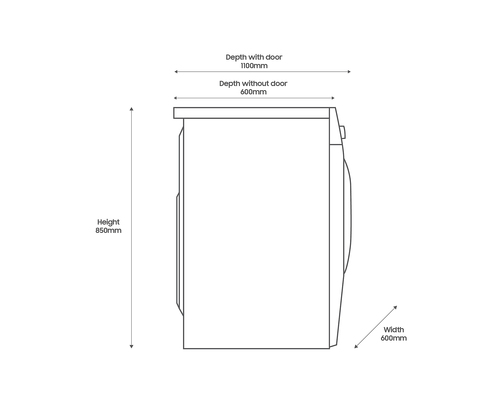 Samsung DV90CGC0A0AH tumble dryer Freestanding Front-load – image 6