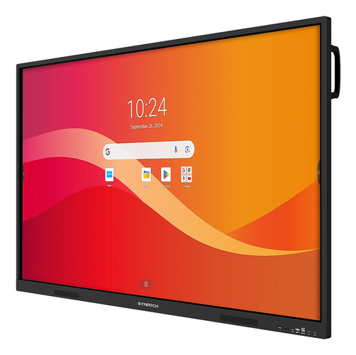 Synetech Piscis Pantalla plana para señalización digital 165,1 cm (65") LCD Wifi 350 cd / m² 4K Ultra HD Negro Pantalla táctil Procesador incorporado Android 16/7
