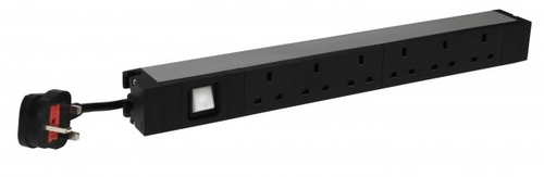Legrand 6 468 24 блок распределения питания 6 розетка(и) 1U Черный