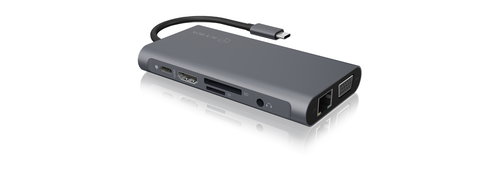 Dockingstation IcyBox USB-C -> USB3.0/HDMI/VGA/LAN/SD/mSD/, afbeelding 2