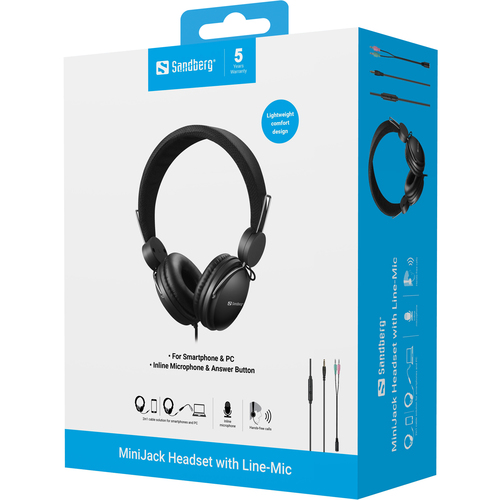 Sandberg MiniJack Headset with Line-Mic – image 8