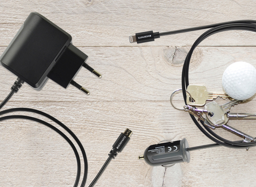 Mobiparts Car Charger Apple Lightning 2.4A Black, afbeelding 6