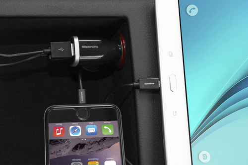 Mobiparts Quick Charge Car Charger Dual USB 5A Black, afbeelding 2