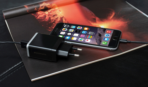 Mobiparts Quick Charge Wall Charger Dual USB 4.6A Black, afbeelding 2