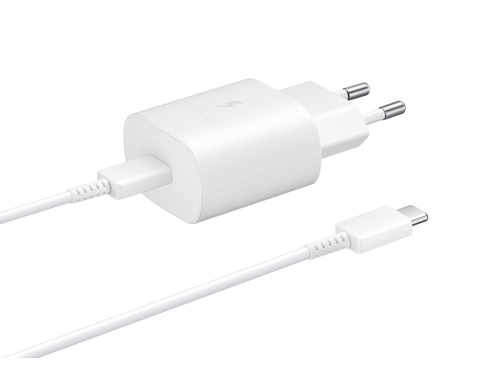Samsung USB-C Snellader 25W + Kabel Wit - Netspanningsadapter, afbeelding 3