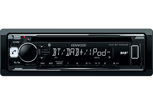 Kenwood KDC-BT700DAB car media receiver Black Bluetooth