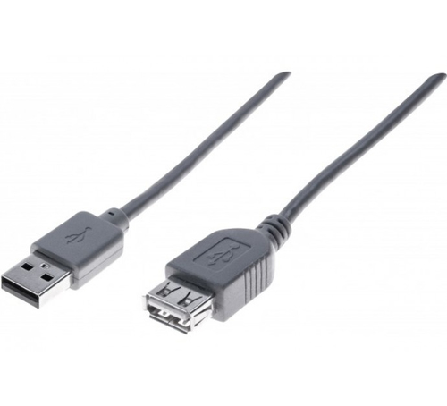 Rallonge USB2.0 Type-A/A Grise 1m * 532412