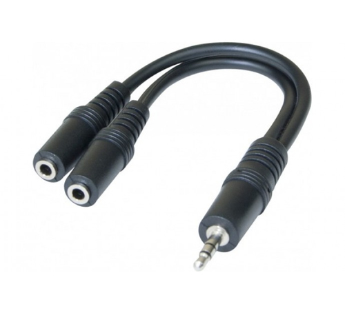 CABLE DOUBLEUR JACK 3,5mm F/F/M ST 15CM * 720129