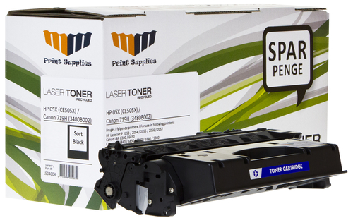 MM Black Laser Toner - HP 05X (CE505X) / Canon 719H (3480B002) - For HP LaserJet / Canon LBP & MF