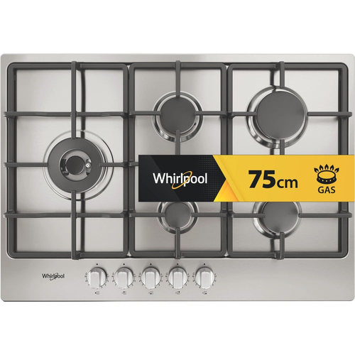 Whirlpool TGML 761 IX R Нержавеющая сталь Встроенный 73 cm Газовый 5 зона(ы)