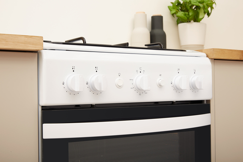 Indesit IS5G1KMW/U cooker Freestanding cooker Gas Black, White – image 8