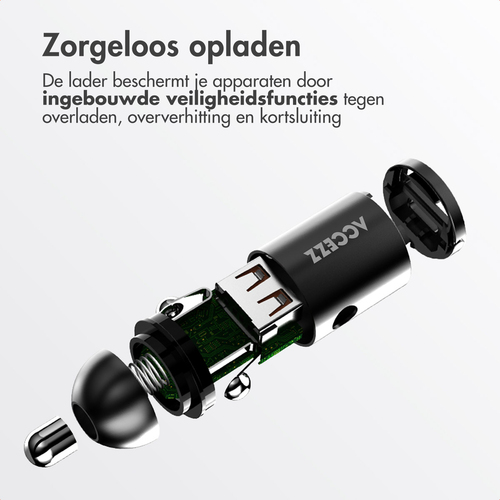 <div>Met de Accezz autolader laad je onderweg razendsnel je apparaten op. Dankzij de USB-C en USB-A poort en ondersteuning voor Power Delivery 3.0 en, afbeelding 8