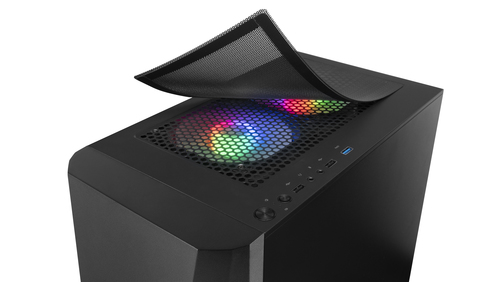 Mars Gaming MCONE PC Case MicroATX FRGB Fans Black – image 5