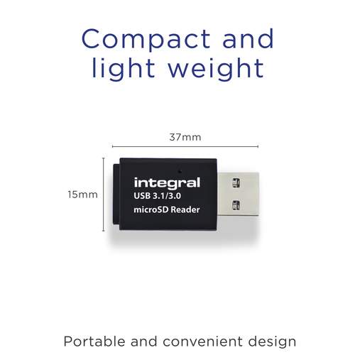 Integral USB 3.0 CARD READER SINGLE SLOT MICRO SD ETAIL – image 5