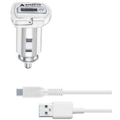 Cellularline 39230 mobile device charger Mobile phone, Smartphone, Tablet Silver, White Cigar lighter Auto