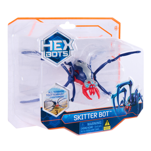 Spin Master HEX BOTS Skitter Bot Spider, Robotic Kids Toys with Insect-Like Movement for Indoor/Outdoor Play, Robot Toys for Boys & Girls Ages 4 & Up, Red – image 6