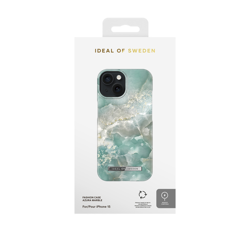 iDeal of Sweden Printed Case MagSafe iPhone 15 Azura Marble – image 3