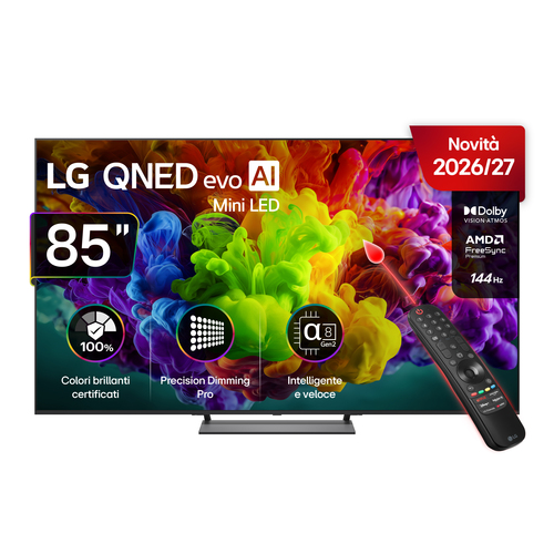 LG QNED evo AI MiniLED 85QNED93B6A 2.16 m (85") 4K Ultra HD Smart TV Wi-Fi Black – image 1